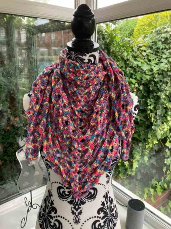 Multi Coloured Venus Shell Shawl-720x960