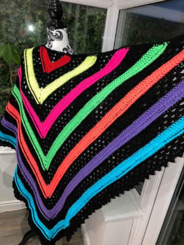 Wild Wisteria Shawl - Black & Neon Rainbow.1-720x960