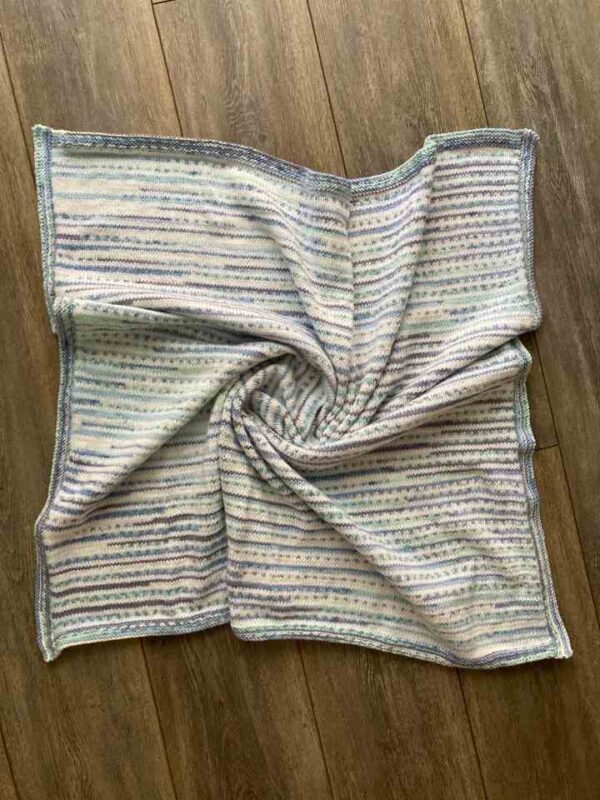 Blue Fair Isle Baby Blanket 1-720x960