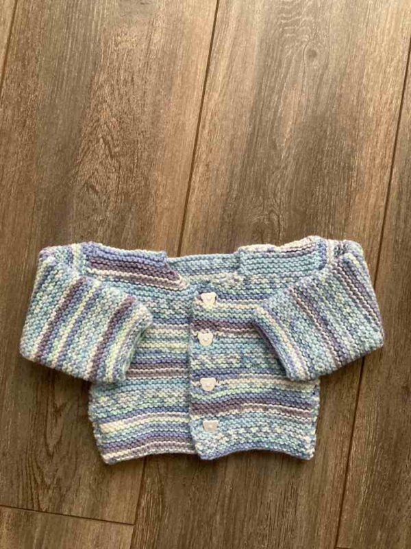 Blue Fair Isle Baby Cardigan-720x960