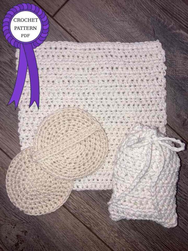 Simple Shower Set Crochet Pattern